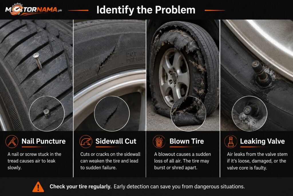 Tire Puncture Types