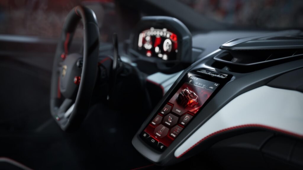 Infotainment Panel next to Steering wheel