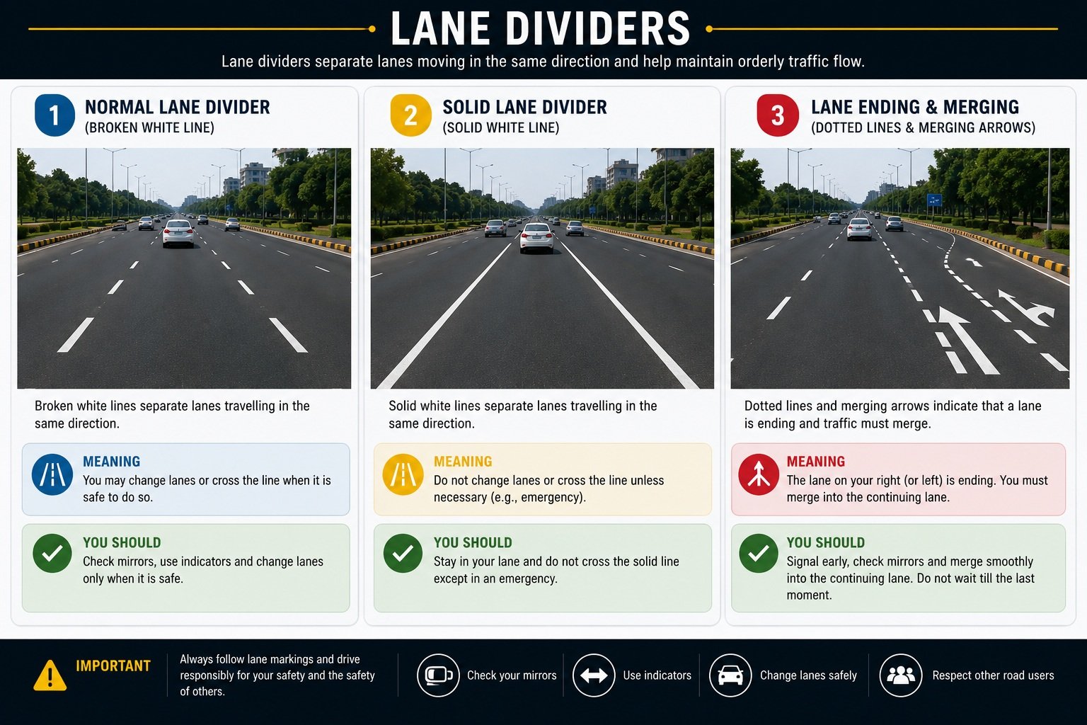 Lane Separation Markings