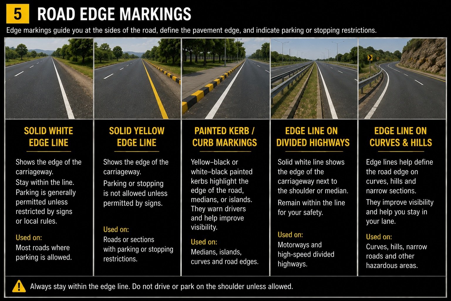 Road Markings in Pakistan
