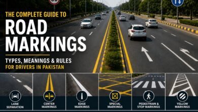 Road Markings in Pakistan