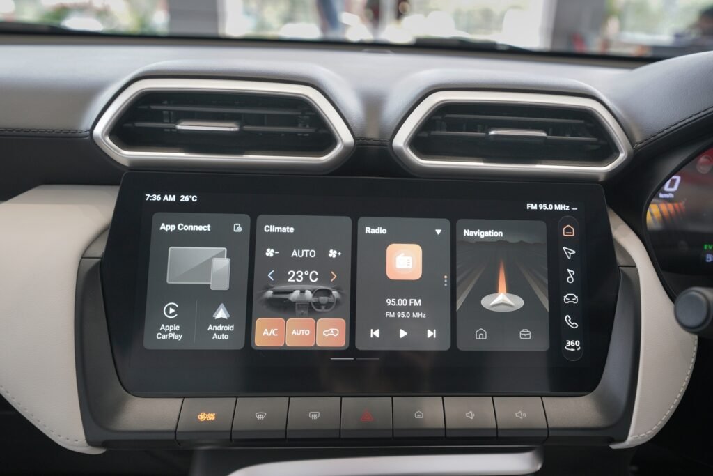 MG ZS Hybrid+ Infotainment Screen